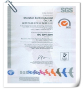 通過(guò)SGS認證，取得ISO9001認證證書(shū)